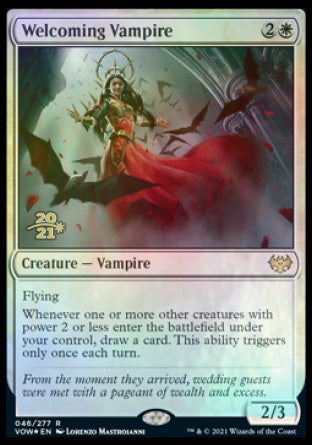 Welcoming Vampire [Innistrad: Crimson Vow Prerelease Promos] | Good Games North