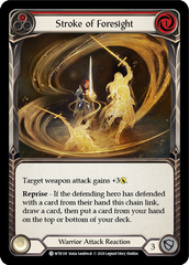 Stroke of Foresight (Red) [U-WTR138] (Welcome to Rathe Unlimited)  Unlimited Rainbow Foil | Good Games North