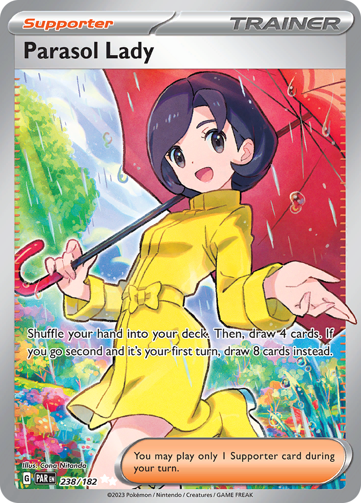 Parasol Lady (238/182) [Scarlet & Violet: Paradox Rift] | Good Games North