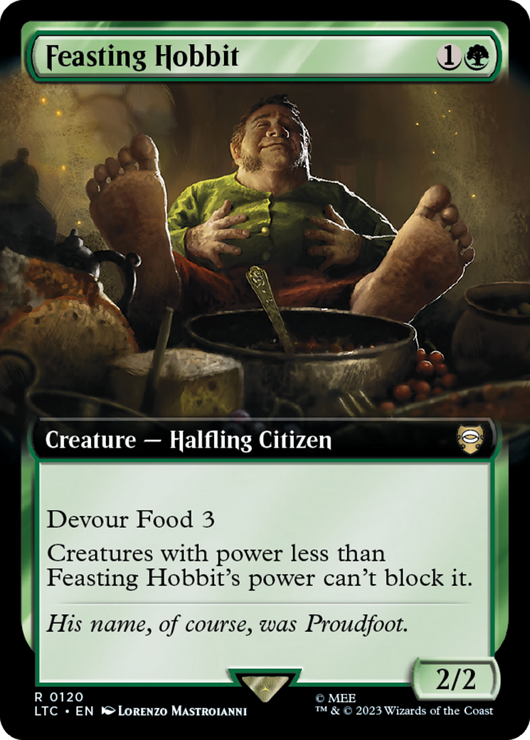Feasting Hobbit (Extended Art) [The Lord of the Rings: Tales of Middle-Earth Commander] | Good Games North