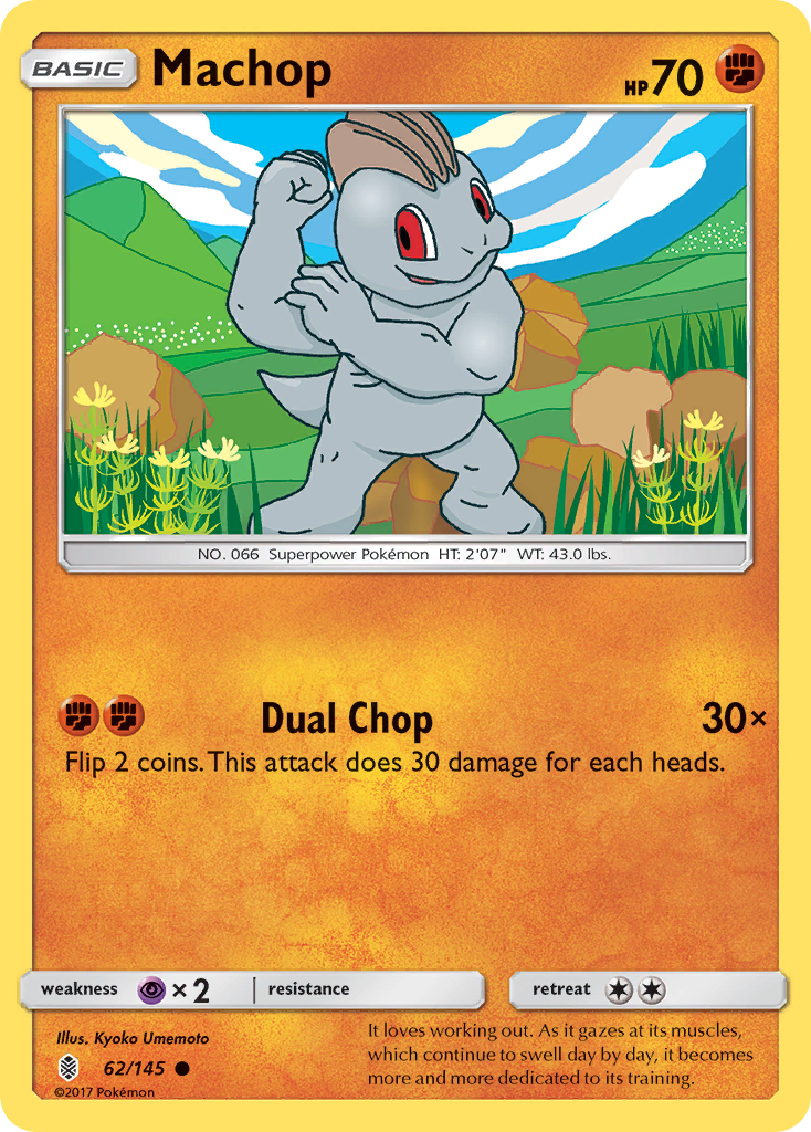 Machop (62/145) [Sun & Moon: Guardians Rising] | Good Games North