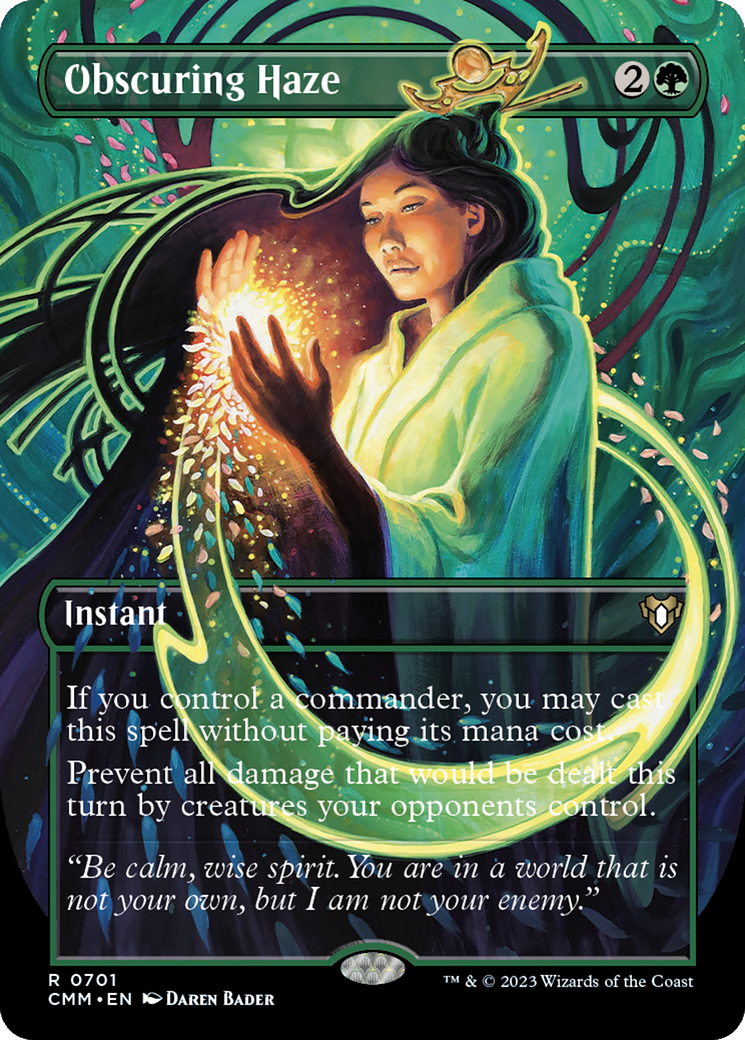 Obscuring Haze (Borderless Alternate Art) [Commander Masters] | Good Games North