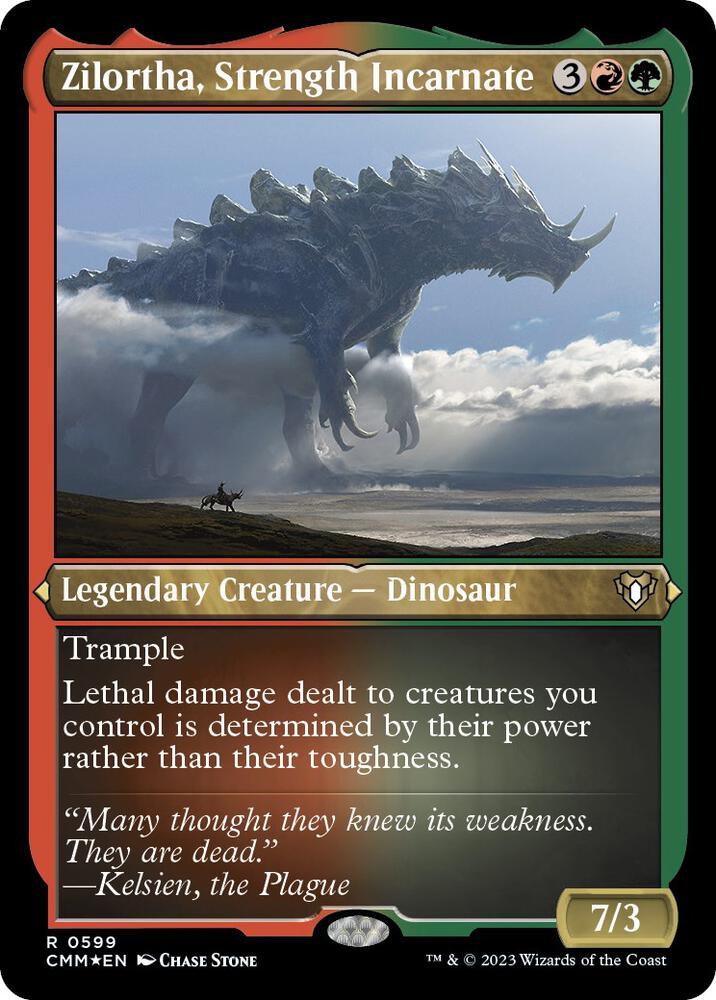 Zilortha Strength Incarnate Foil Etched (Commander Masters)  - Foil | Good Games North