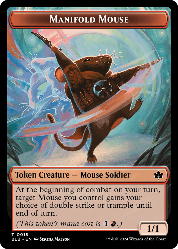 Manifold Mouse Token [Bloomburrow Tokens] | Good Games North