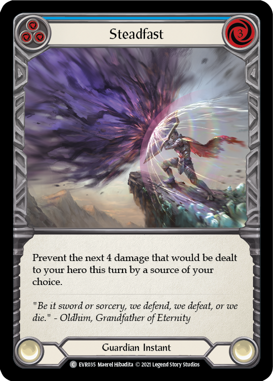 Steadfast (Blue) [EVR035] (Everfest)  1st Edition Rainbow Foil | Good Games North