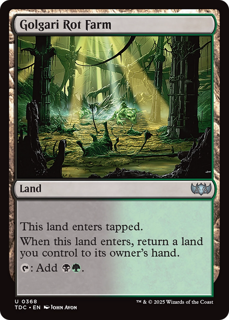 Golgari Rot Farm [Tarkir: Dragonstorm Commander] | Good Games North