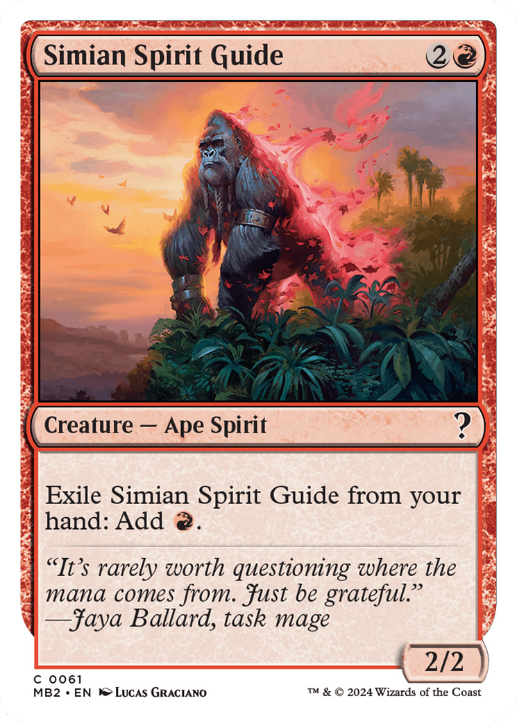 Simian Spirit Guide (White Border) [Mystery Booster 2] | Good Games North