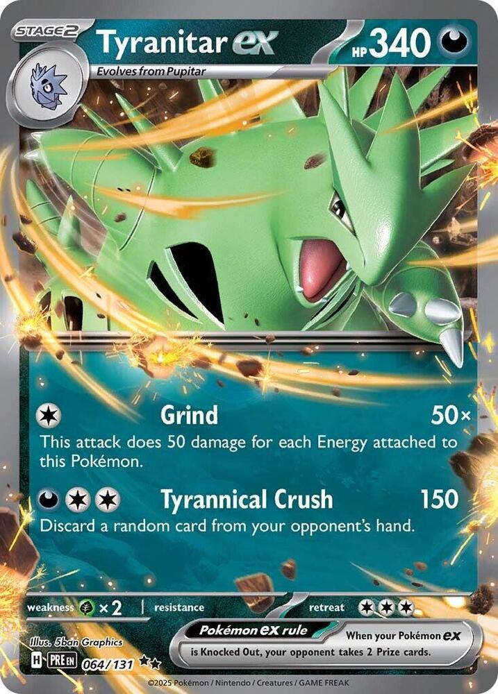 Tyranitar ex (064/131) [Scarlet & Violet: Prismatic Evolutions] | Good Games North