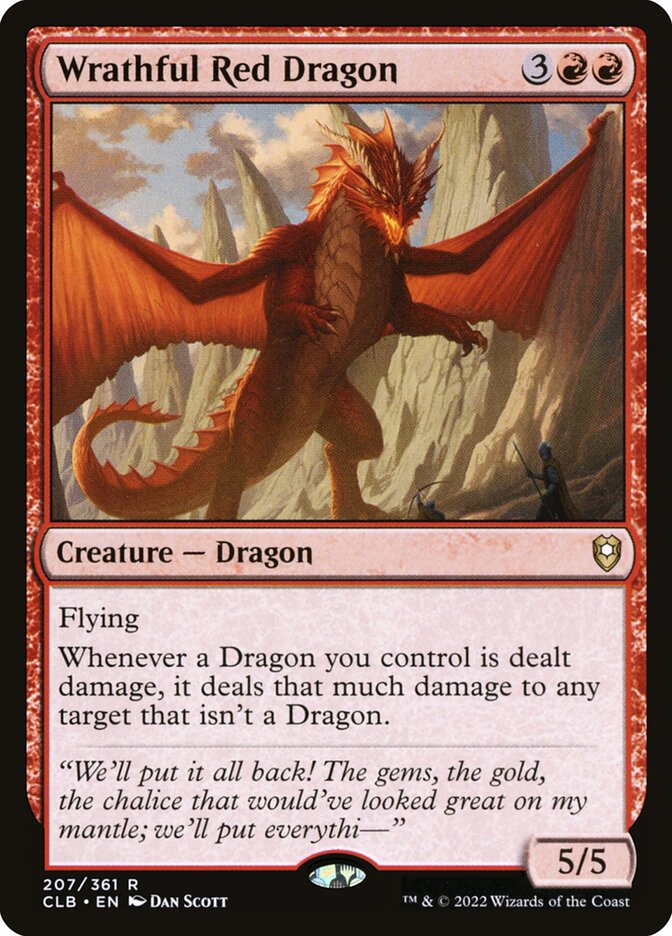 Wrathful Red Dragon 207 (Commander Legends: Battle for Baldur's Gate)  | Good Games North