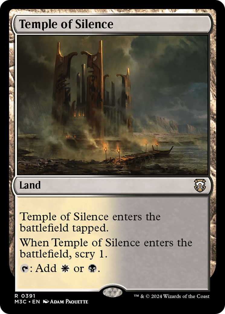 Temple of Silence (Ripple Foil) [Modern Horizons 3 Commander] | Good Games North