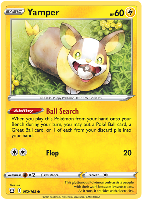 Yamper (052/163) [Sword & Shield: Battle Styles] | Good Games North