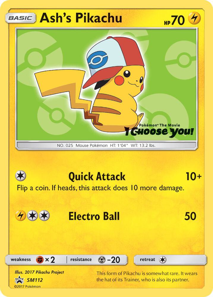 Ash's Pikachu SM112 (SM Promos)  | Good Games North