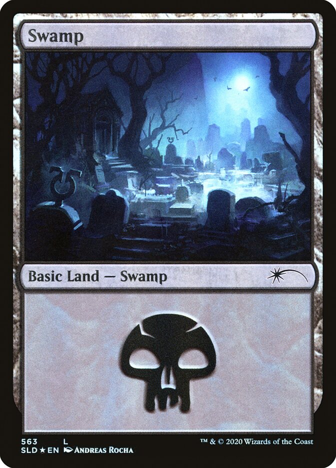 Swamp (Spooky) (563) [Secret Lair Drop Promos] | Good Games North