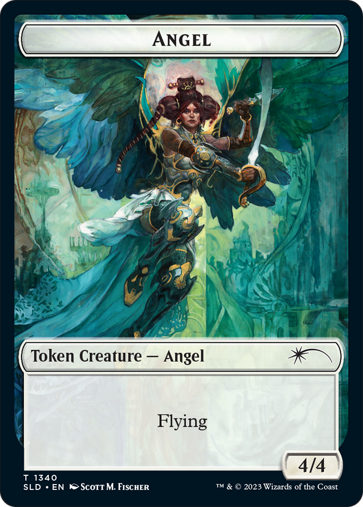 Angel (SLD) // Soldier (GRN) Double-Sided Token [Secret Lair: Angels Tokens] | Good Games North