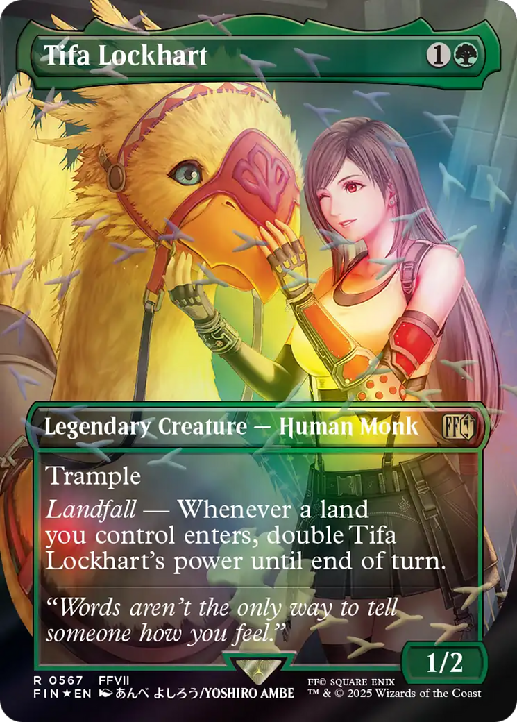 Tifa Lockhart (Borderless) (Chocobo Track Foil) [FINAL FANTASY] | Good Games North