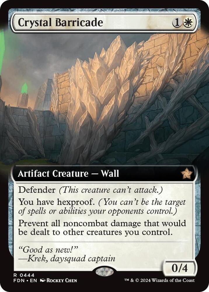 Crystal Barricade Extended Art 444 (Foundations)  - Extended Art | Good Games North
