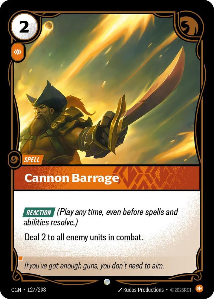 Cannon Barrage (Origins)  - Foil | Good Games North