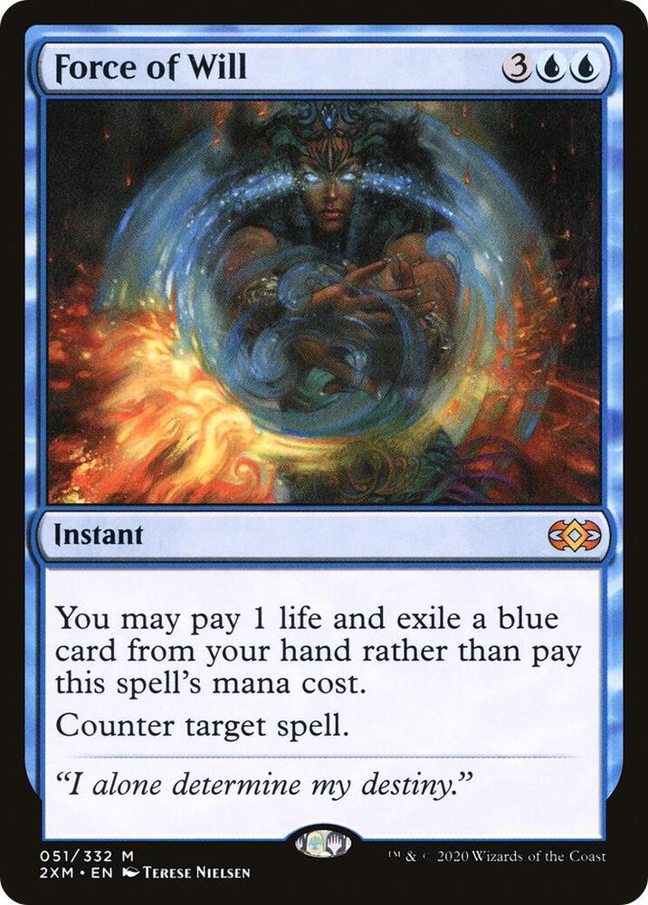 Force of Will 51/332 (Double Masters)  | Good Games North
