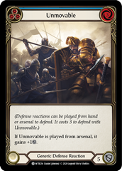 Unmovable (Blue) [U-WTR214] (Welcome to Rathe Unlimited)  Unlimited Rainbow Foil | Good Games North