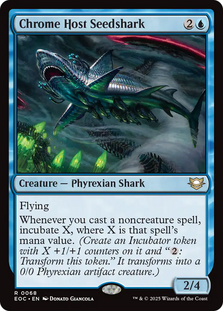 Chrome Host Seedshark [Edge of Eternities Commander] | Good Games North