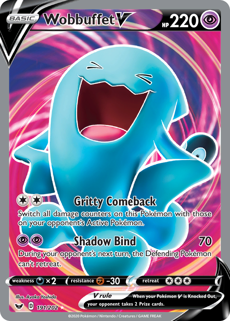 Wobbuffet V (191/202) [Sword & Shield: Base Set] | Good Games North