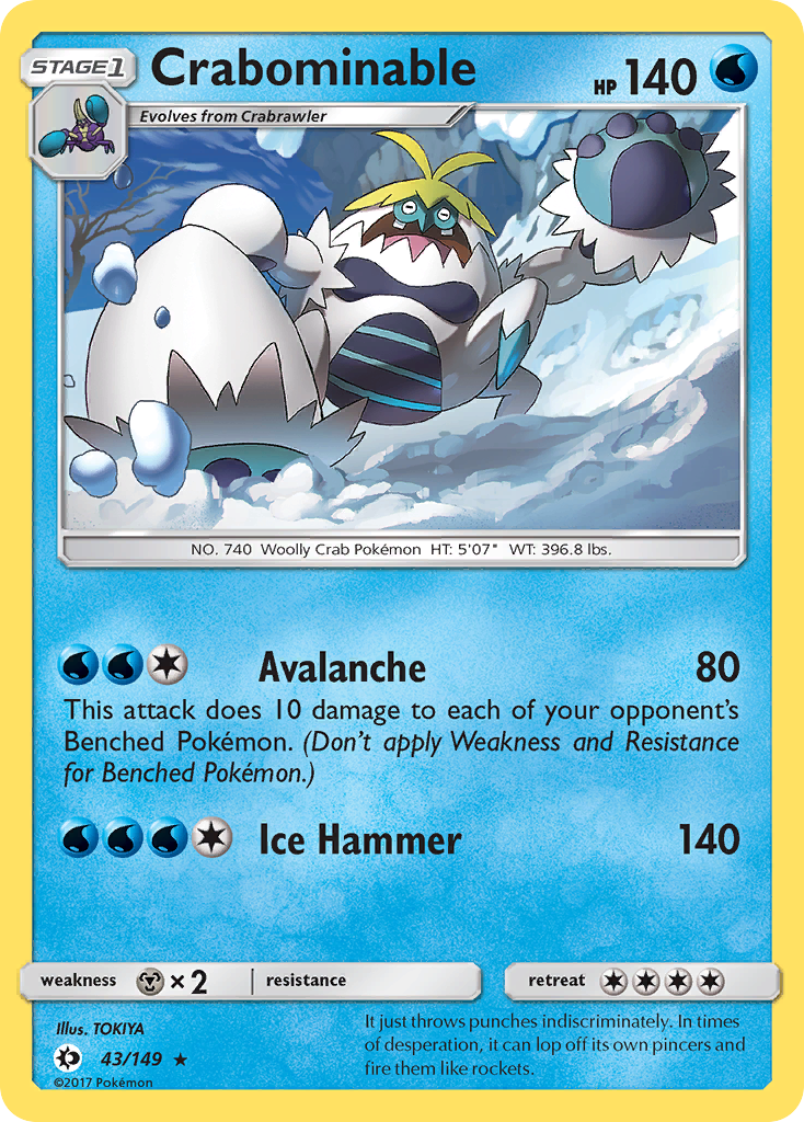 Crabominable (43/149) [Sun & Moon: Base Set] | Good Games North