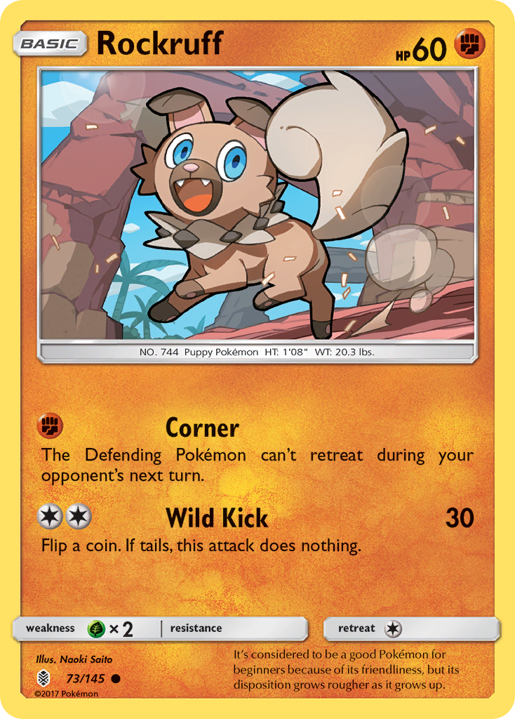 Rockruff (73/145) [Sun & Moon: Guardians Rising] | Good Games North