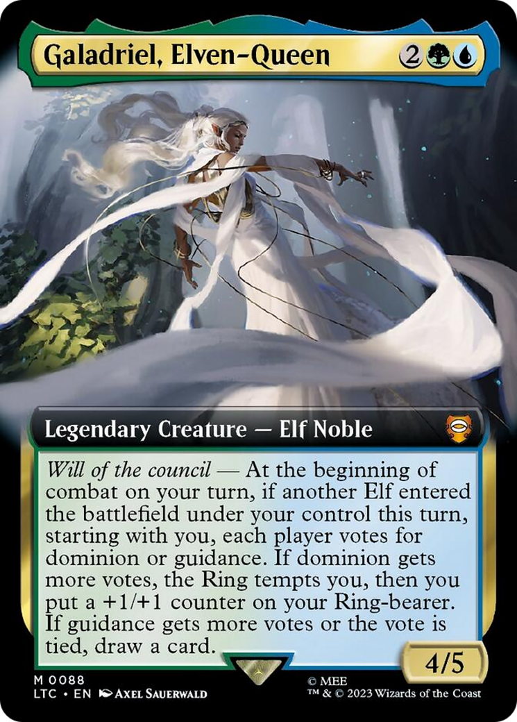 Galadriel, Elven-Queen (Extended Art) [The Lord of the Rings: Tales of Middle-Earth Commander] | Good Games North
