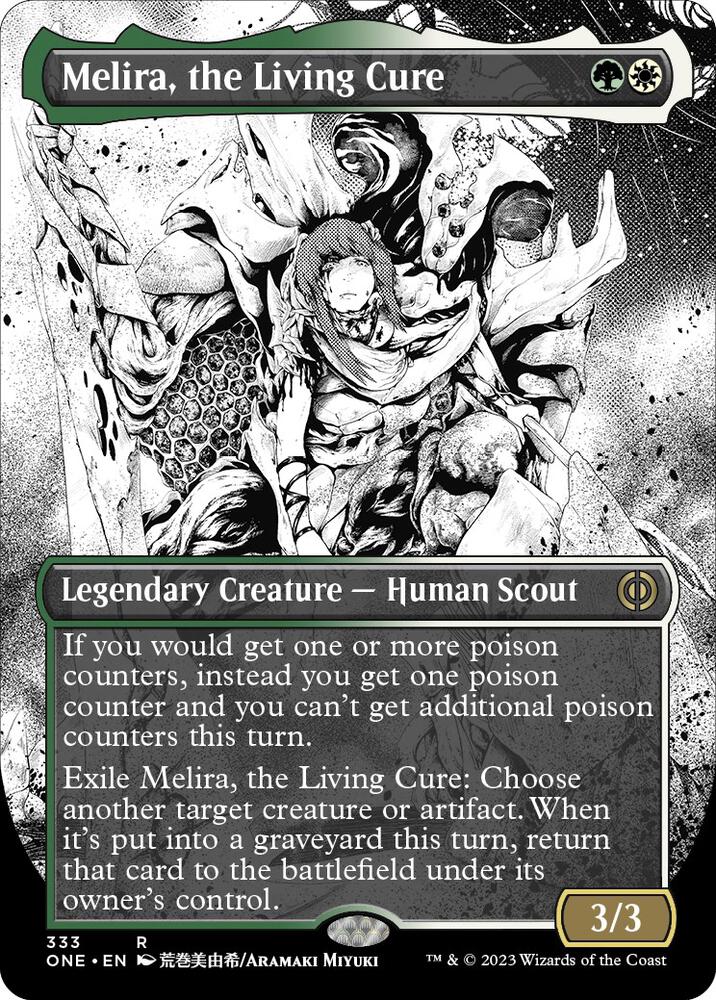 Melira, the Living Cure 333 (Phyrexia: All Will Be One)  - Borderless | Good Games North