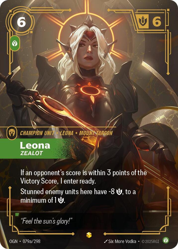 Leona Zealot Alternate Art (Origins)  - Foil | Good Games North