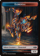 Elemental (0027) // Monk Double-Sided Token [Tarkir: Dragonstorm Commander Tokens] | Good Games North