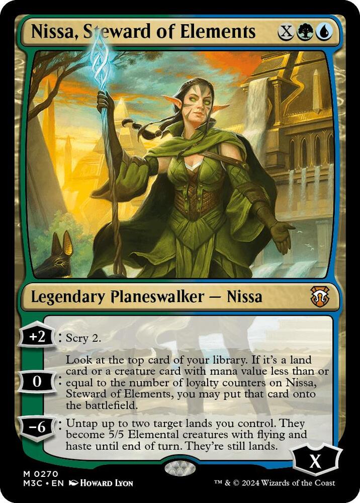 Nissa, Steward of Elements 270/411 (Commander: Modern Horizons 3)  - Ripple Foil | Good Games North