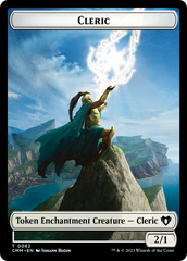 Elf Warrior // Cleric Double-Sided Token [Commander Masters Tokens] | Good Games North