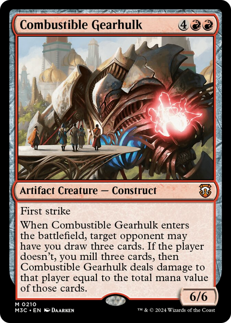 Combustible Gearhulk [Modern Horizons 3 Commander] | Good Games North