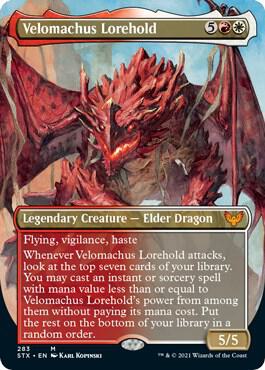 Velomachus Lorehold Borderless (Strixhaven: School of Mages)  - undefined | Good Games North