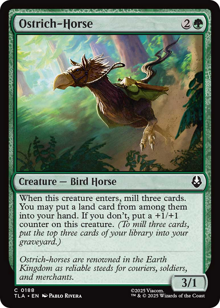 Ostrich-Horse [Avatar: The Last Airbender] | Good Games North