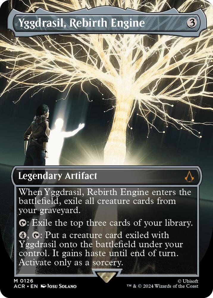 Yggdrasil Rebirth Engine Borderless (Universes Beyond: Assassin's Creed)  - Foil | Good Games North