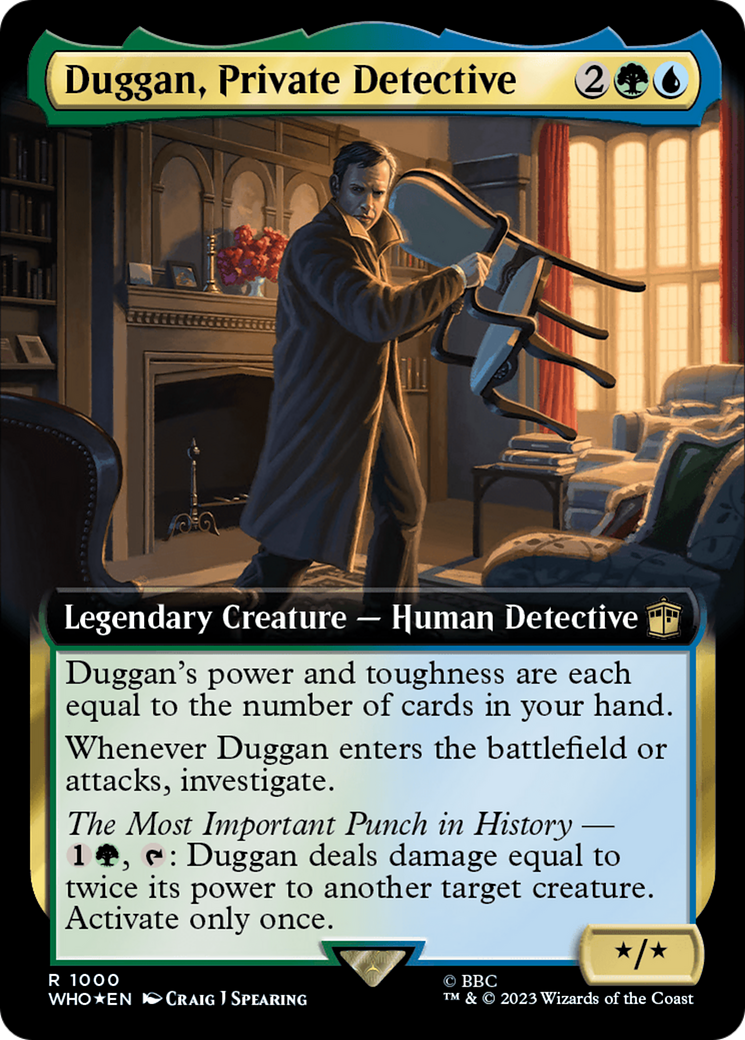 Duggan, Private Detective (Extended Art) (Surge Foil) [Doctor Who] | Good Games North