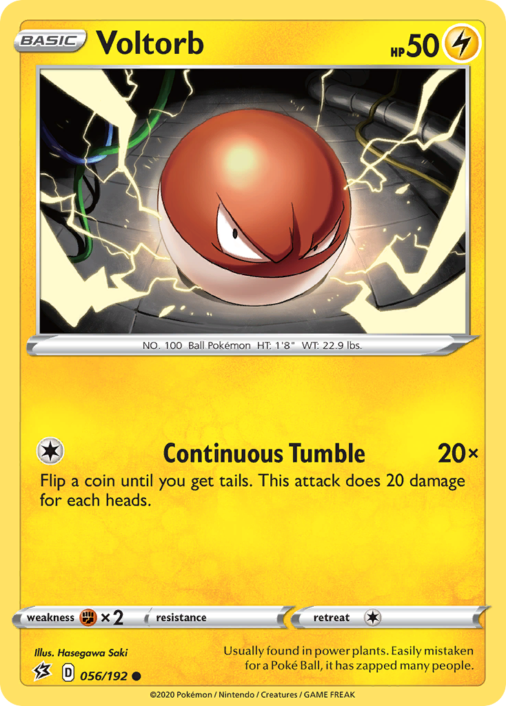 Voltorb (056/192) [Sword & Shield: Rebel Clash] | Good Games North