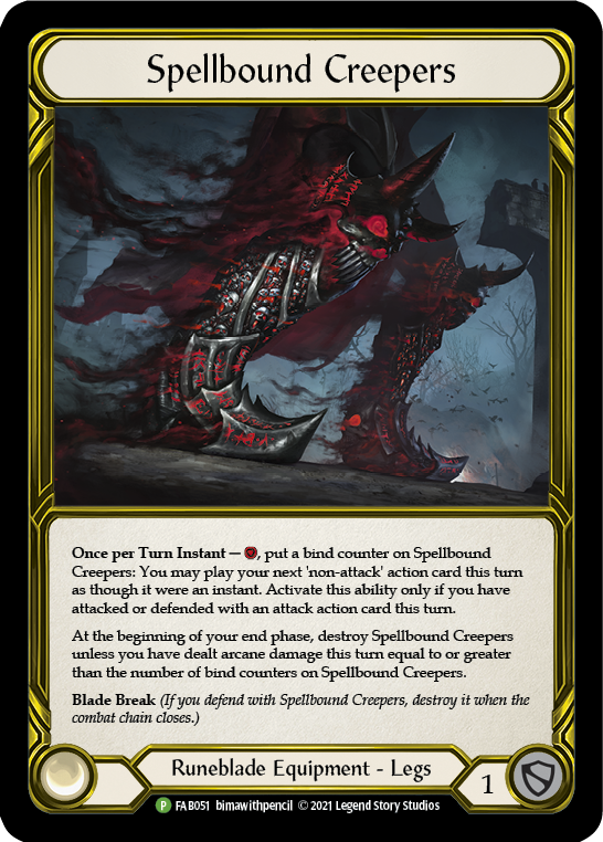 Spellbound Creepers (Golden) [FAB051] (Promo)  Cold Foil | Good Games North