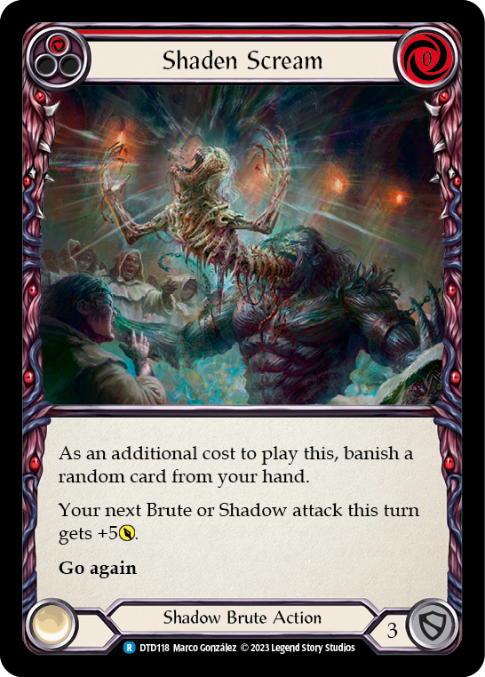 Shaden Scream (Red) [DTD118] (Dusk Till Dawn)  Rainbow Foil | Good Games North