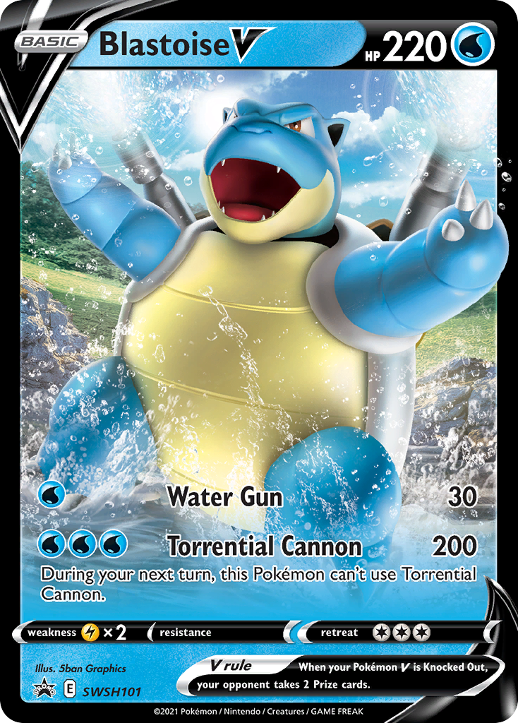 Blastoise V (SWSH101) [Sword & Shield: Black Star Promos] | Good Games North