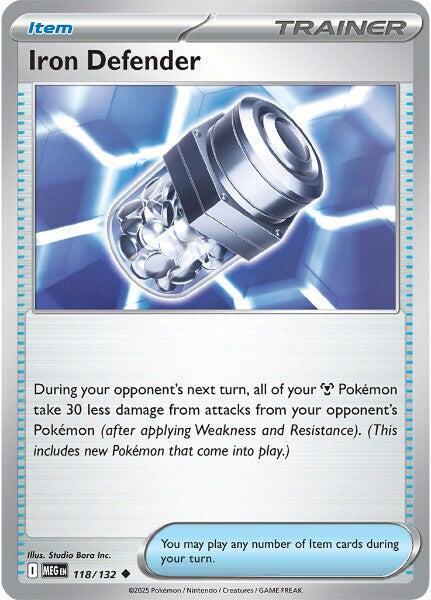 Iron Defender 118/132 (ME01: Mega Evolution)  | Good Games North