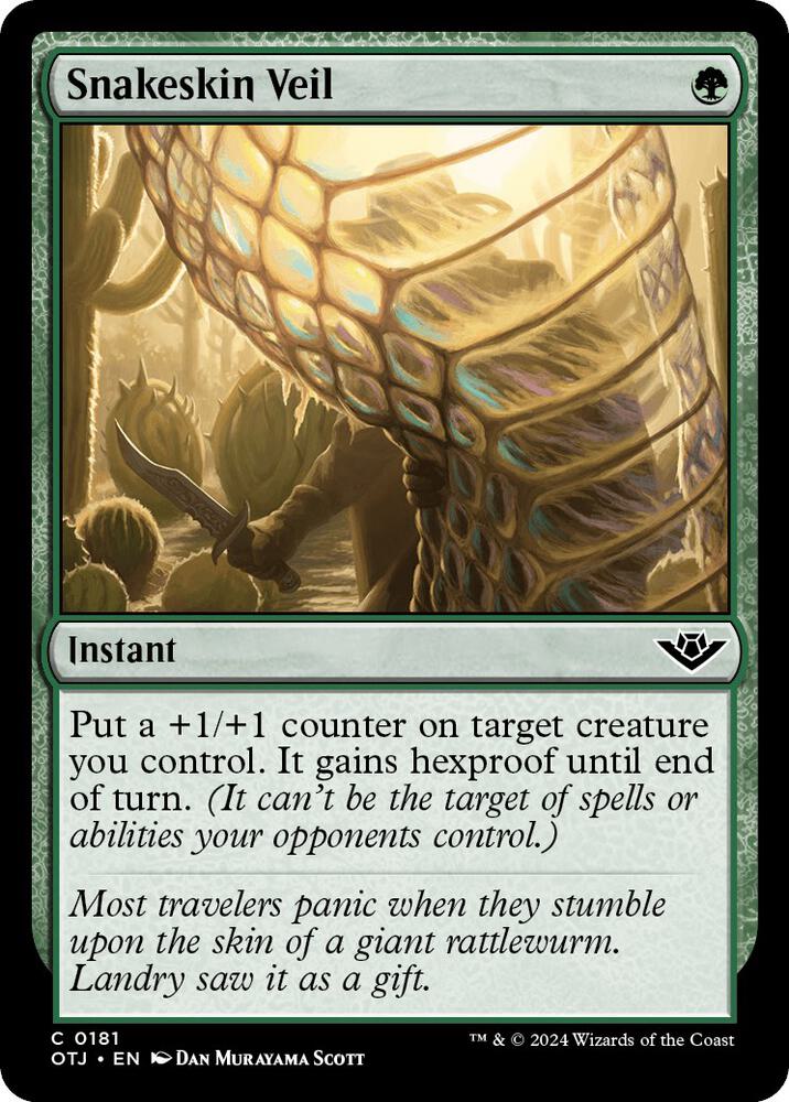 Snakeskin Veil 181 (Outlaws of Thunder Junction)  - Foil | Good Games North