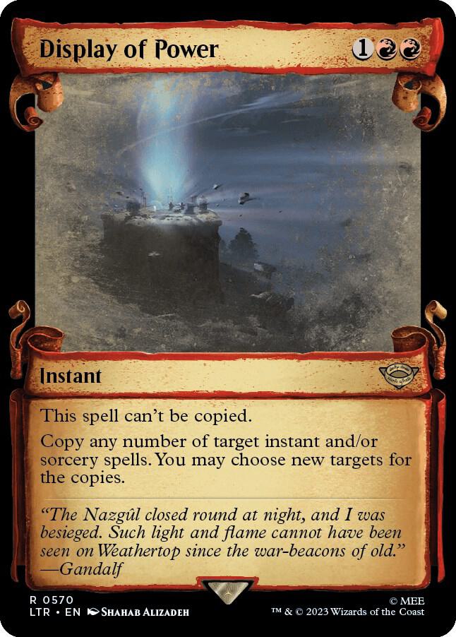 Display of Power Showcase Scrolls (Universes Beyond: The Lord of the Rings: Tales of Middle-earth)  - Foil | Good Games North
