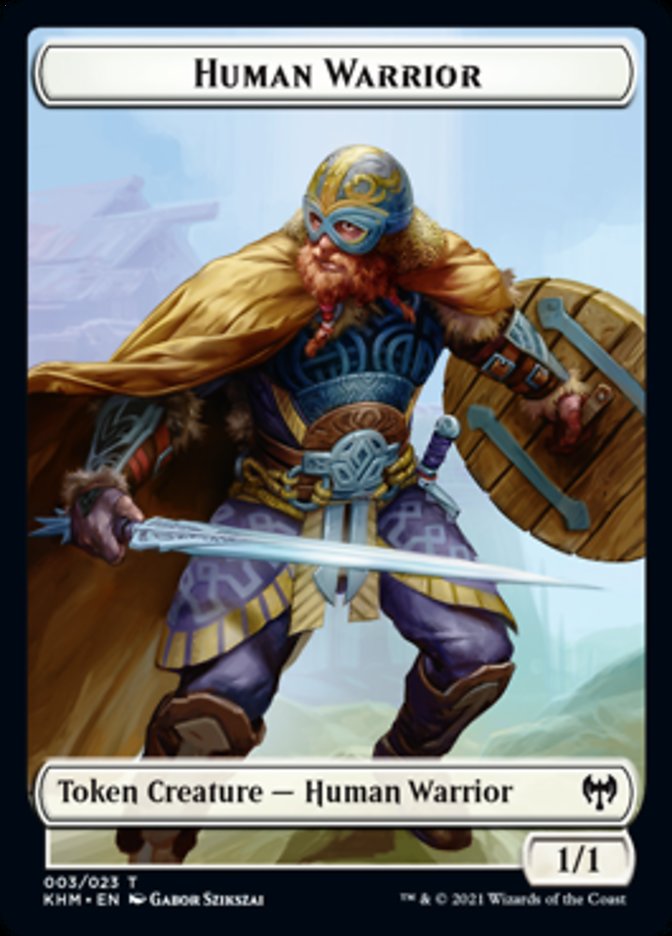 Human Warrior Token [Kaldheim Tokens] | Good Games North