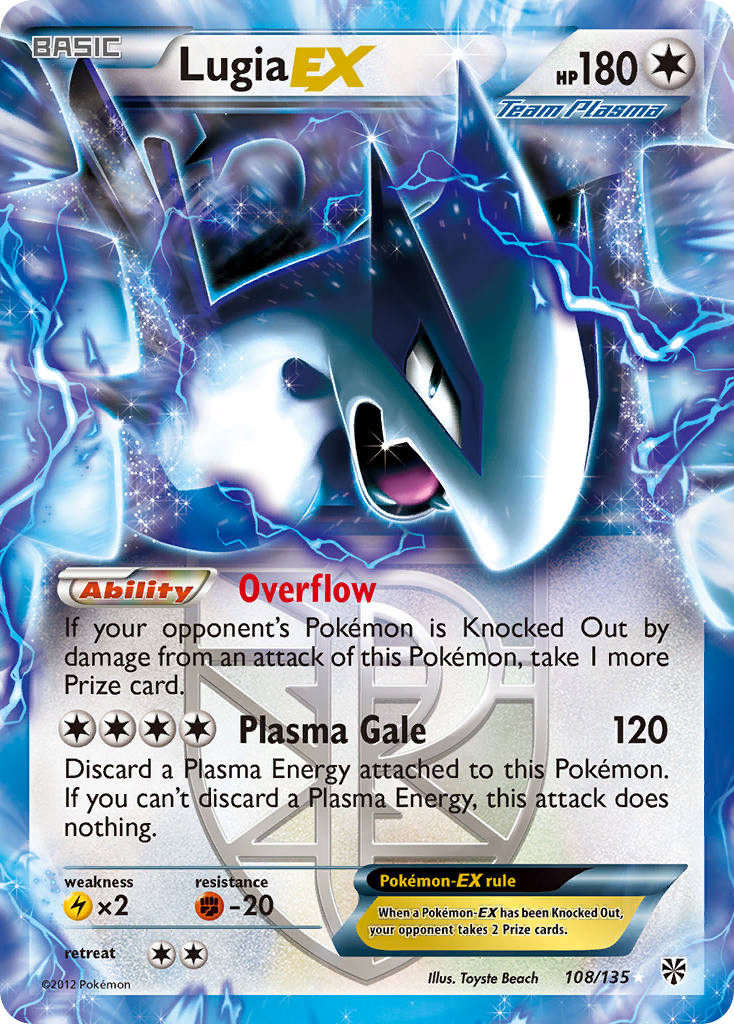 Lugia EX (108/135) [Black & White: Plasma Storm] | Good Games North