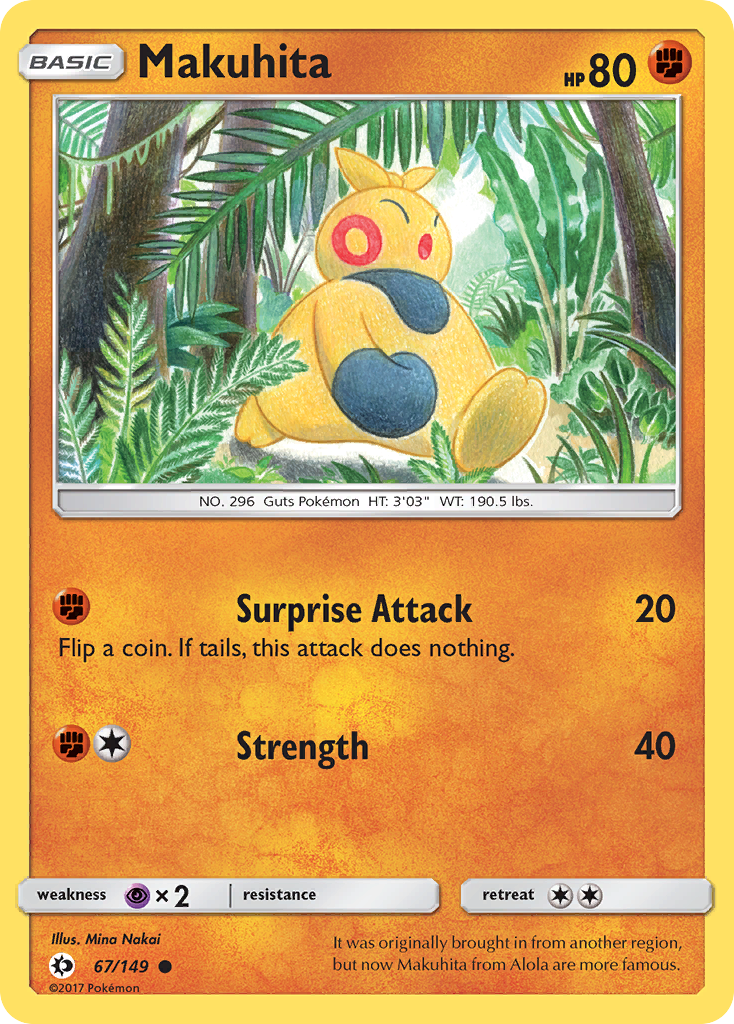 Makuhita (67/149) [Sun & Moon: Base Set] | Good Games North