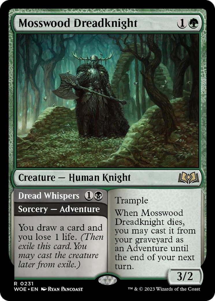 Mosswood Dreadknight // Dread Whispers [Wilds of Eldraine] | Good Games North