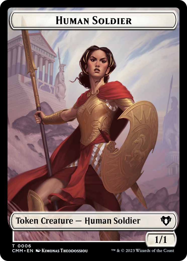Human Soldier Token [Commander Masters Tokens] | Good Games North